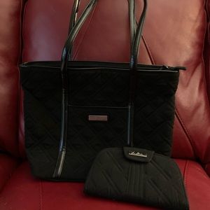 Vera Bradley Tote Bag and Wallet Set